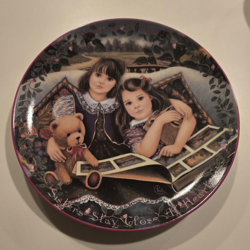The Bradford Exchange Purple and Brown Decor Plate with Accent Details